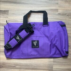 Younique Purple Duffel Bag with Detachable Padded Strap